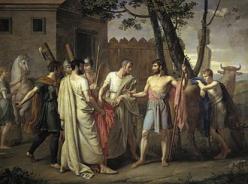 Cincinnatus abandonne sa charrue pour dicter les lois de rome ribera 1856