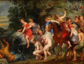 Clelie passant le tibre rubens