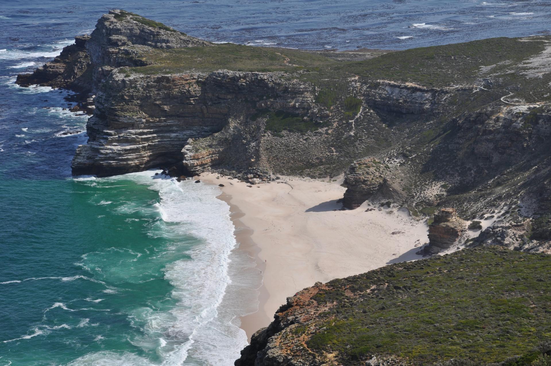 la plage au Cap de Bonne-Espérance