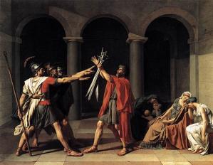 Le serment des horaces jacques louis david